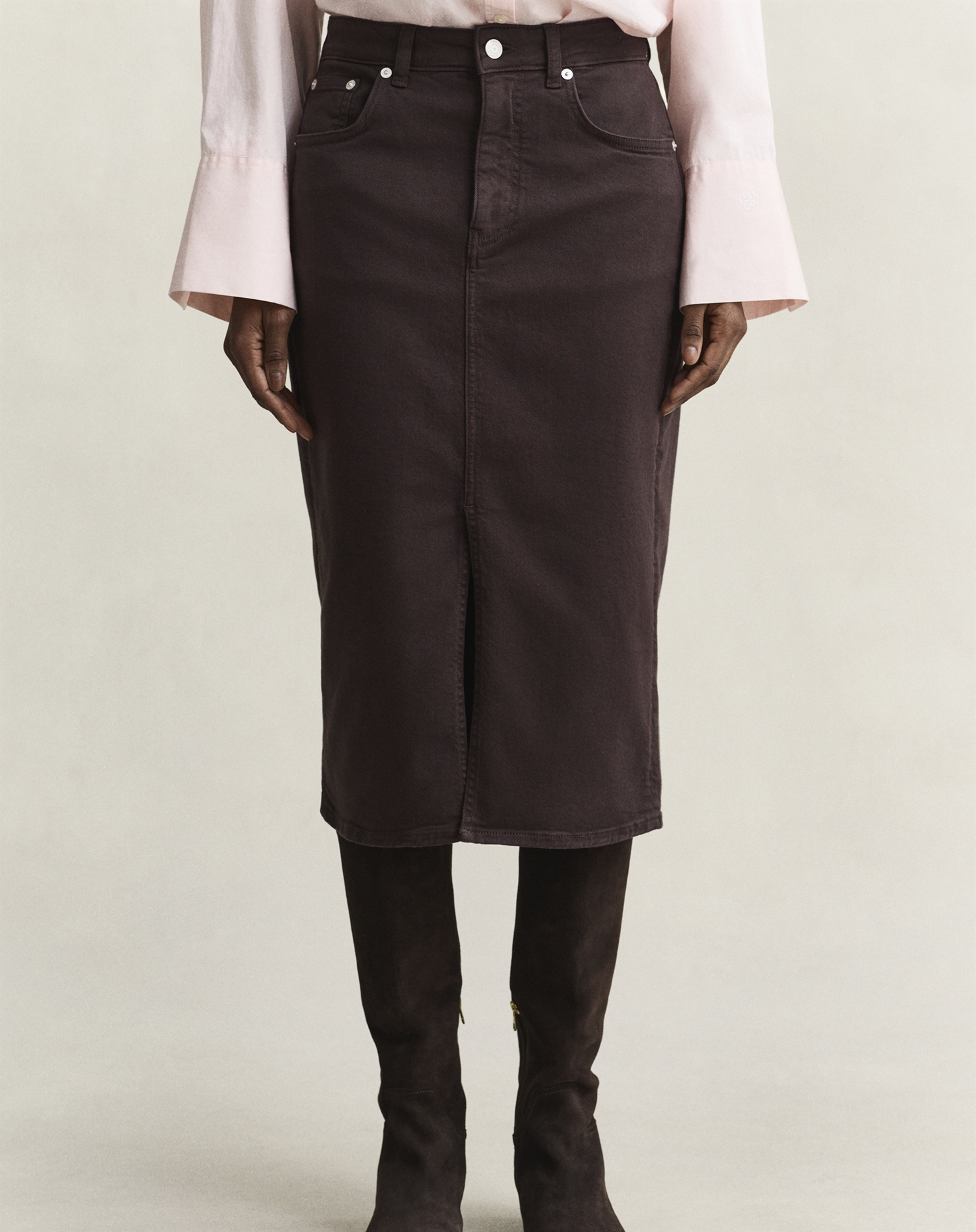 Gant - Color Pencil Nederdel - Deep Brown 